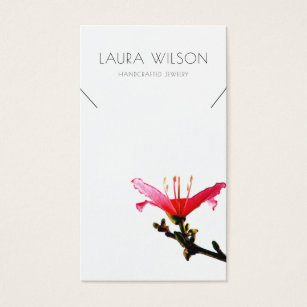 ©Necklace Jewelry Display Card • Floral Simplicity