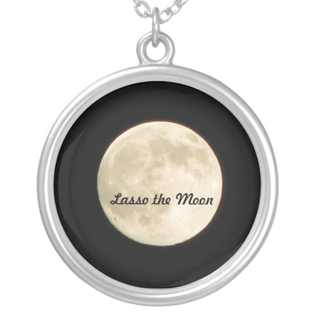 Necklace- Lasso the Moon Silver Plated Necklace (Front)