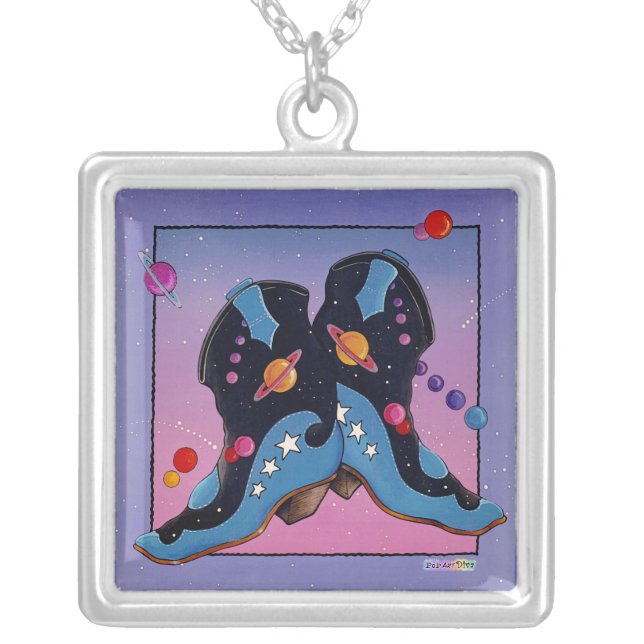 Necklace - Midnight Cowboy Boots (Front)