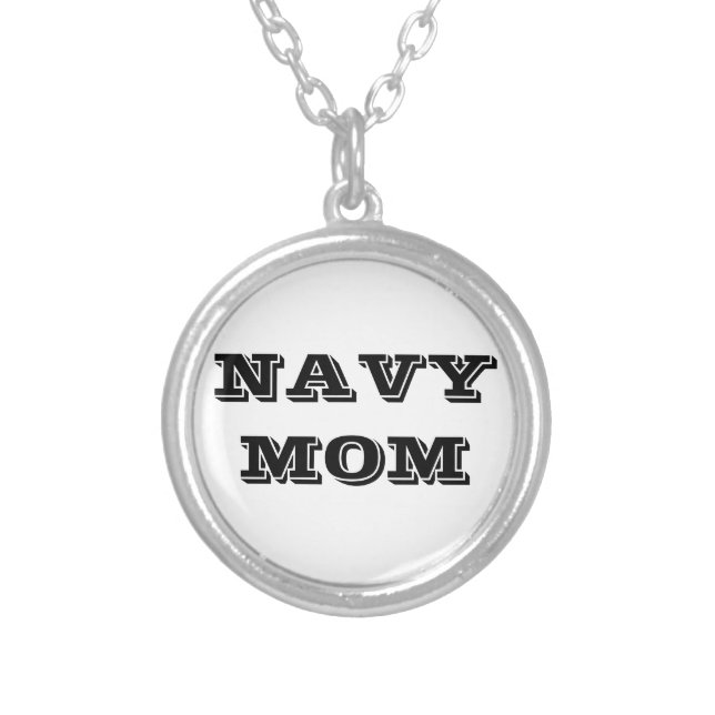Necklace Navy Mom (Front)