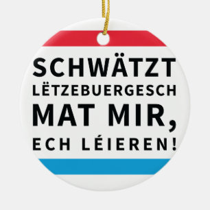 Necklace Ornament Speak Luxembourgish
