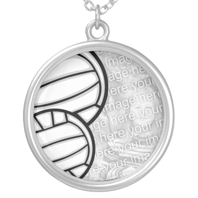 Necklace Photo Template - Volleyball (Front)