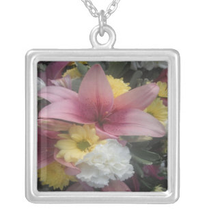 Necklace Pink Lily Beauty