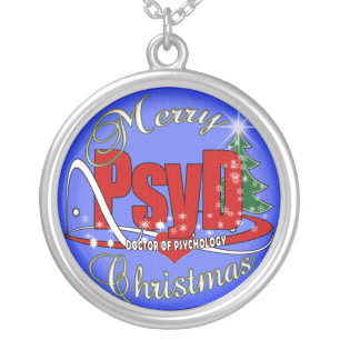 NECKLACE PsyD - MERRY CHRISTMAS DOCTOR PSYCHOLOGY