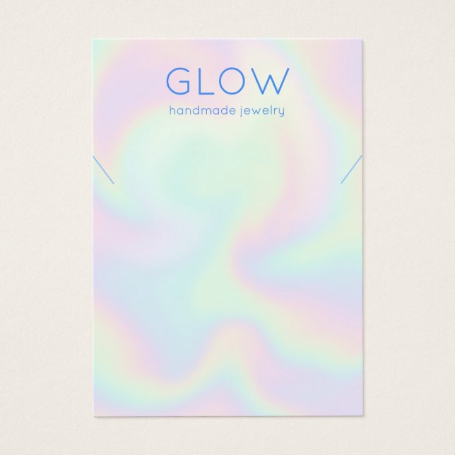 Necklace Rainbow Pastels Display Card (Front)