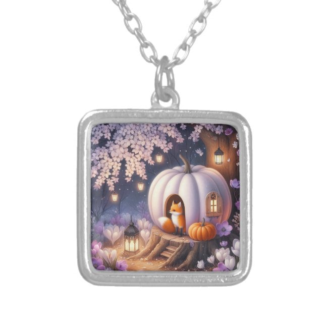 Necklace Renard and house pumpkin (Front)