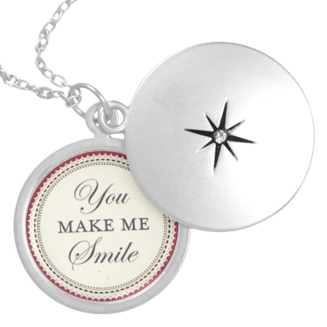 Necklace, silver or gold plated necklace (Front)