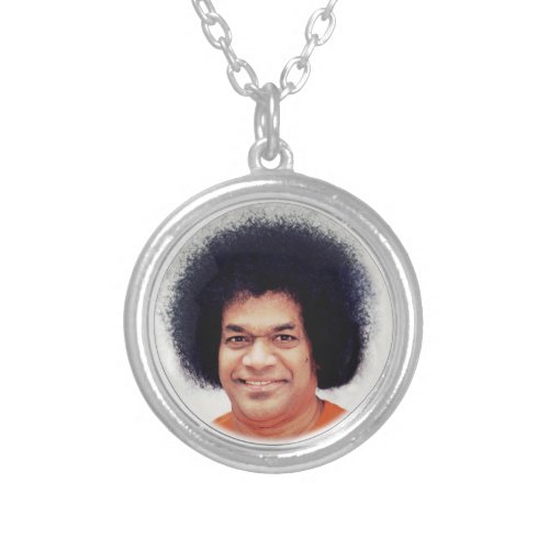 Necklace Silver Plated Sathya Sai Baba