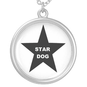 Necklace Star Dog on Black Star