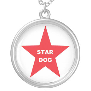 Necklace Star Dog on Red Star