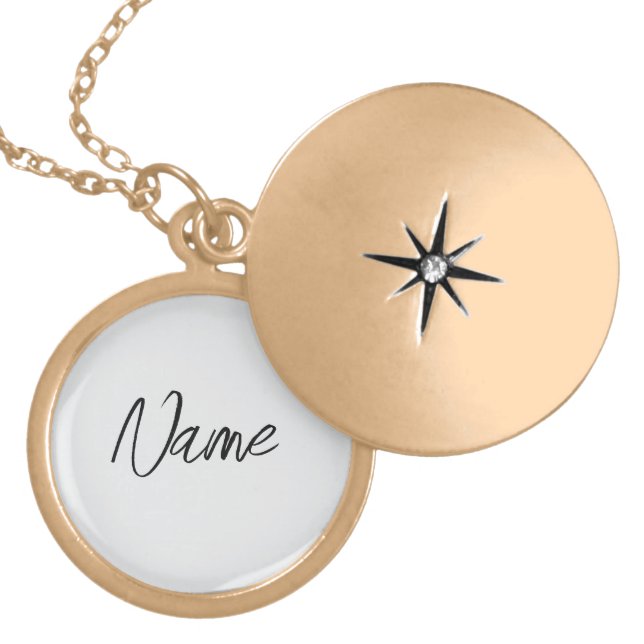 Necklace with a custom photo. (Front)