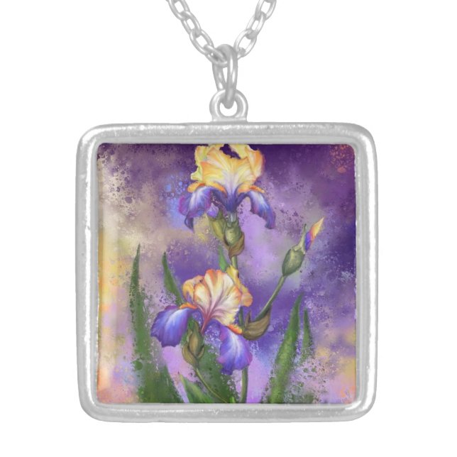 Necklace with Irises (Front)