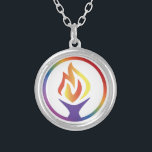 Necklace with UUCF Logo<br><div class="desc">Round necklace with UUCF logo. Great for wearing on Sundays - or any day!! Show off in your Unitarian Universalist swag.</div>
