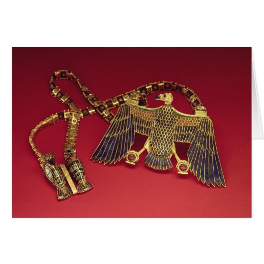 Necklace with vulture pendant cards (Front Horizontal)