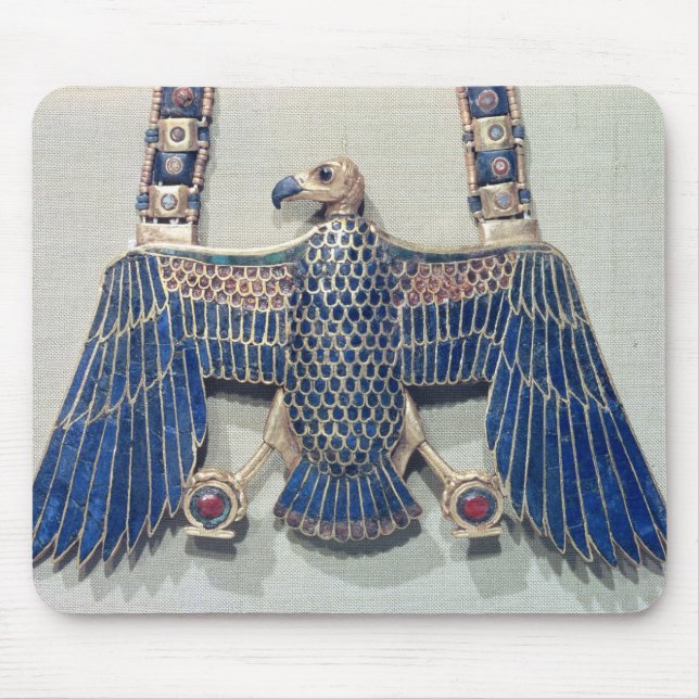 Necklace with vulture pendant mouse pad (Front)