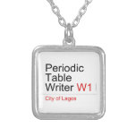 Periodic Table Writer  Necklaces