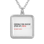 Coronation Quiche  (piss up)  Necklaces