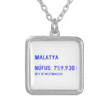 MALATYA  NÜFUS: 759.930  Necklaces
