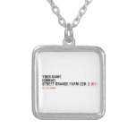 Your Name ishmael Street orange farm dzk 3  Necklaces