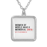 women of world war II memorial  Necklaces