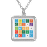 Abcdef
 ghijk
 lmnopq
 rstuv
 wxy&z  Necklaces