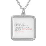 Canyon of chuck norris INFinity 2018 (D'oh)  Necklaces
