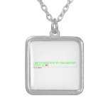 I am the master of my own universe! Street 34  Necklaces