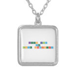 keep calm 
 and 
 love chemistry  Necklaces