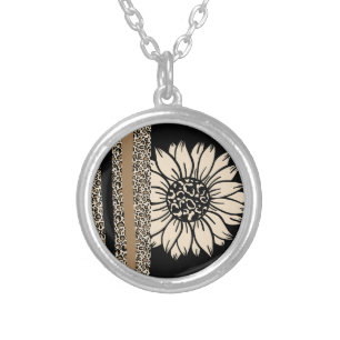 Necklaces:Sunflower Safari  Silver Plated Necklace