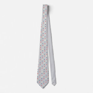 Necktie Awareness Ribbon Stars Red White Blue Tie