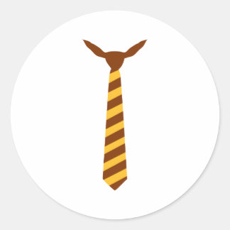 Necktie Classic Round Sticker
