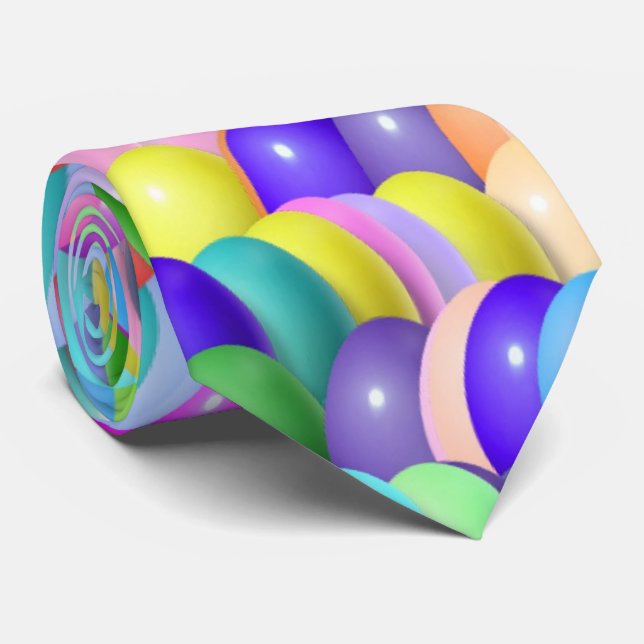 Necktie - Easter Eggs Found (Rolled)