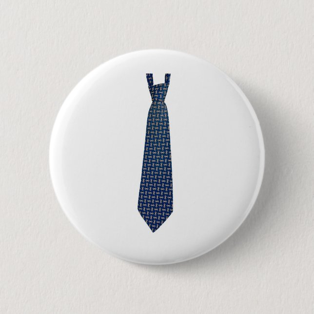 necktie pinback button (Front)