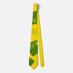 Necktie St Patricks Day Leprechaun Hat Yellow