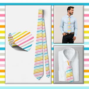 NECKTIE - Stripes in a Rainbow of Colors