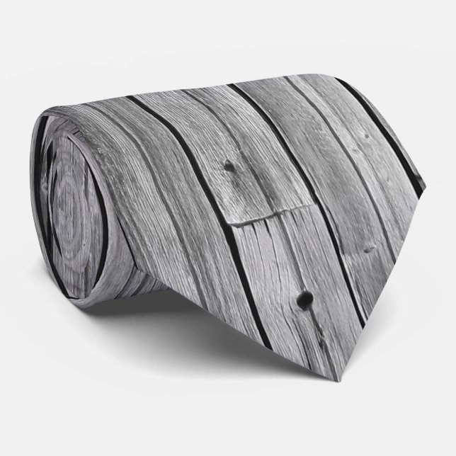 Necktie - Weathered Barn Wood (Rolled)