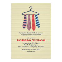 Neckties Father's Day Invitation