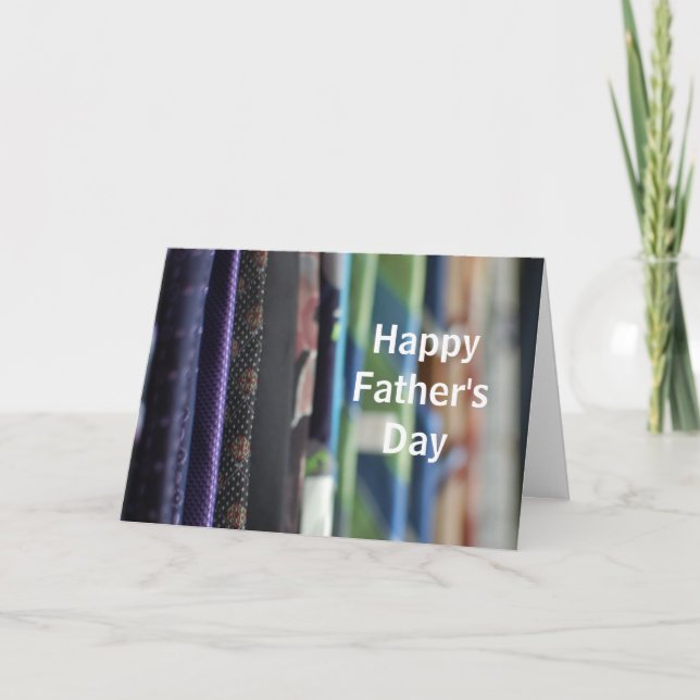 Neckties Photo Father's Day Greeting Card (Front)