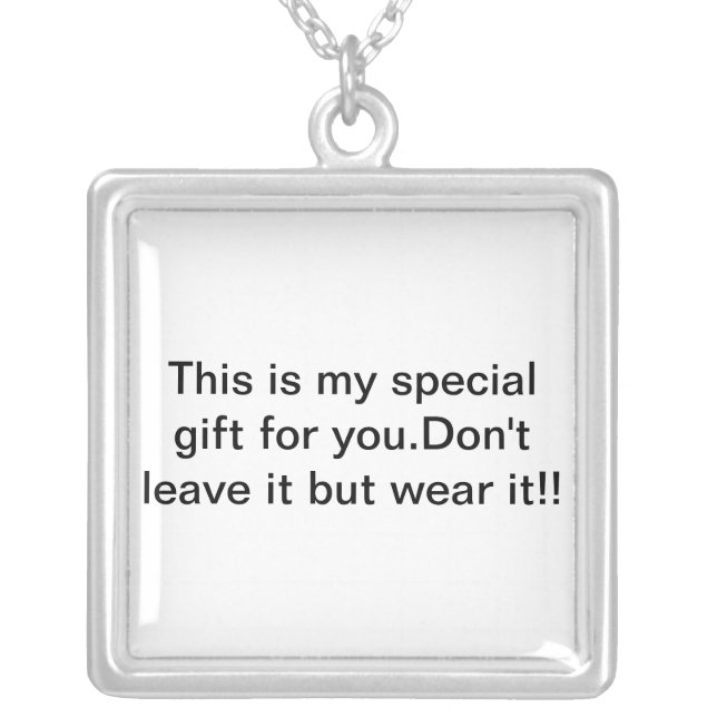 neclace silver plated necklace (Front)