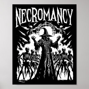 Necromancer - Vintage Creepy Monster Halloween Lov Poster