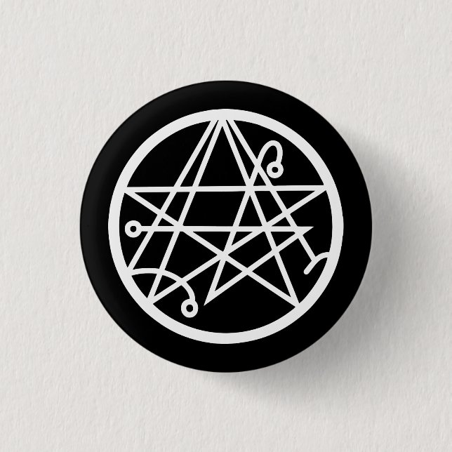 Necronomicon (white) pinback button (Front)