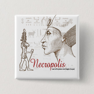 Necropolis Egyptian City Of The Dead Button