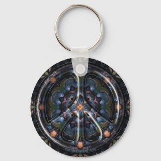 Nectarine Dreams Peace Keychain