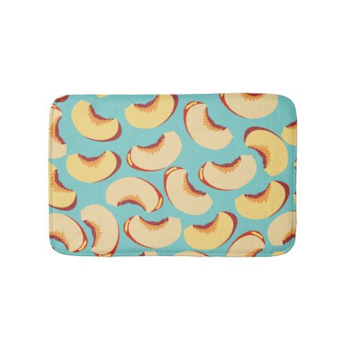 Nectarine Fruit Pattern Bath Mat