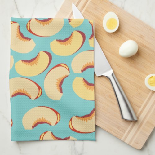 Nectarine Fruit Pattern Kitchen Towel