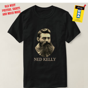 Ned Kelly Bushranger ⚔️ Famous Australian Outlaw T-Shirt