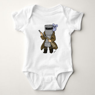 ned kelly distressed baby bodysuit
