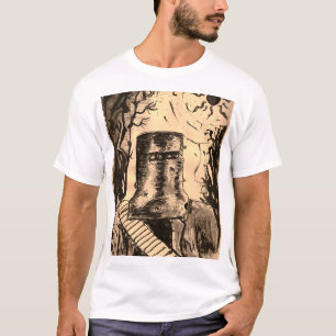 Ned Kelly Solar Eclipse in Sepia T-Shirt