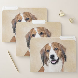 Nederlandse Kooikerhondje Painting - Dog Art File Folder