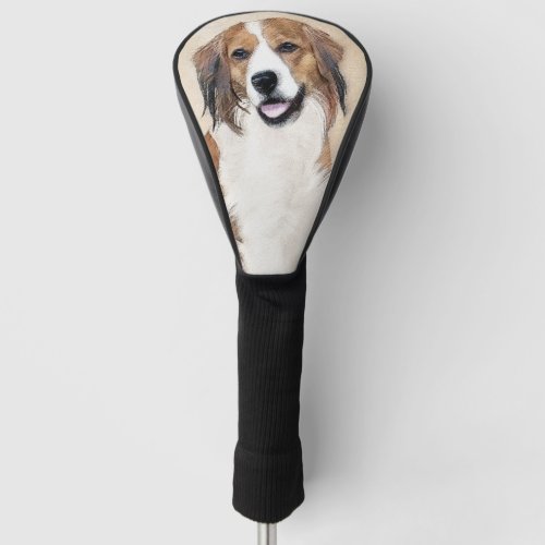 Nederlandse Kooikerhondje Painting _ Dog Art Golf Head Cover